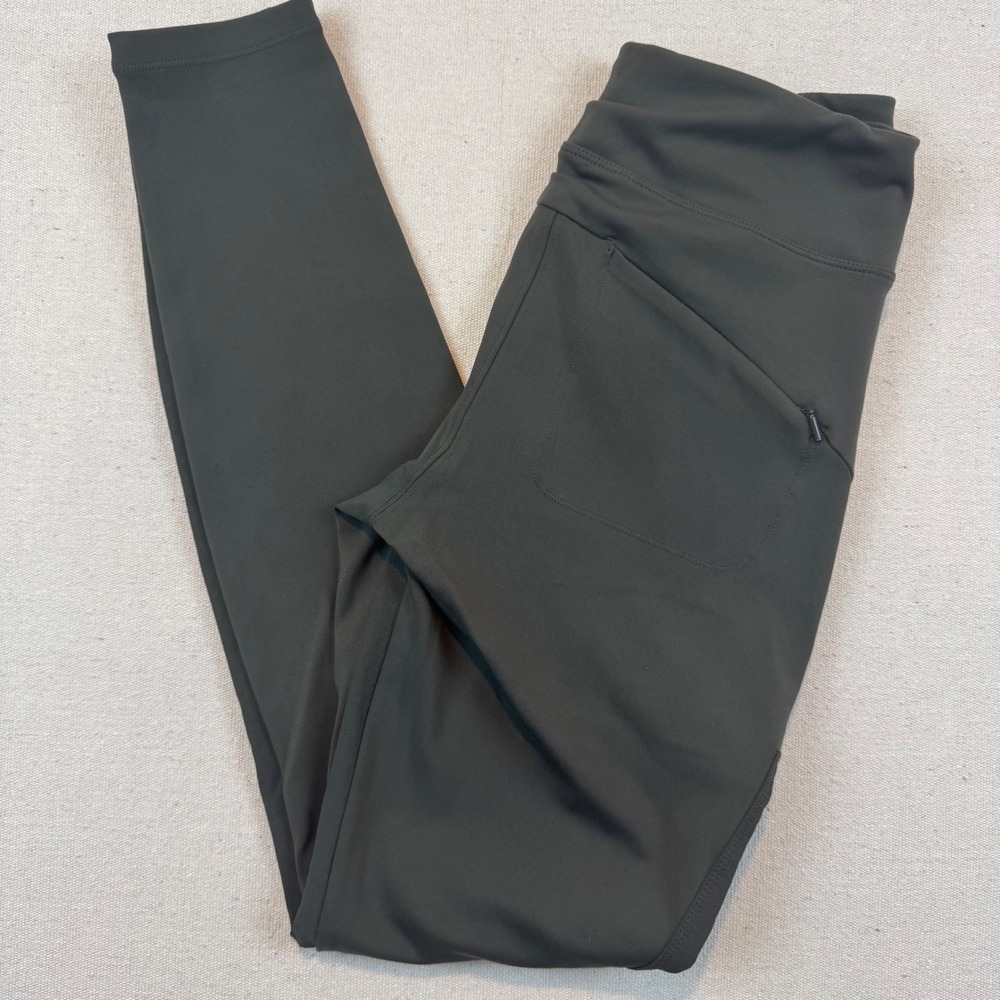 Athleta 6 Tall Headlands Hybrid Cargo Tights Women Green High Rise Pockets